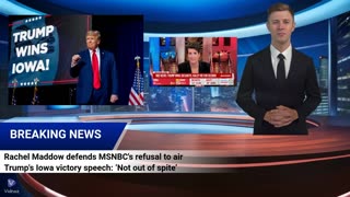 Rachel Maddow defends MSNBC's refusal to air Trump's Iowa victory