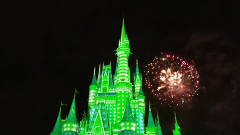 Firework, Disney World Christmas