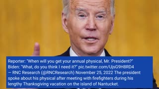 Eighty-Year-Old Joe Biden Asks Reporters if They Think He Needs a Physical Exam