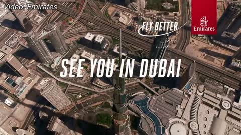 Emirates 'Flight Attendant' on Top of Burj Khalifa - Behind The Scenes