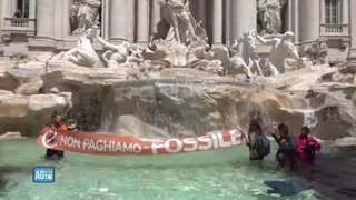 "Climate Change" mob of hooligans vandalizing a public place