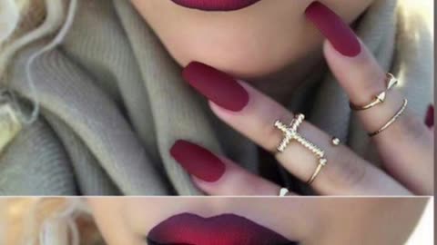 Trendy lipstick shade color