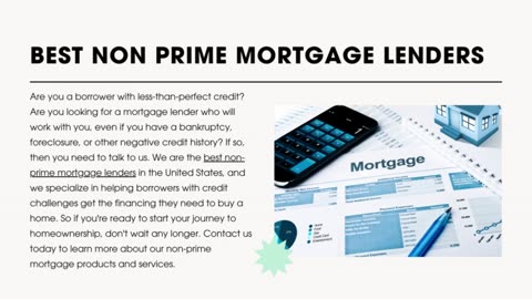 Best Non Prime Mortgage Lenders