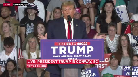 President Trump in Conway, SC