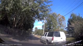 Car Hit Hard From Behind by Pickup Truck