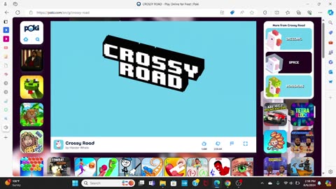 i playing crossy road