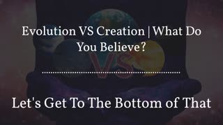 Evolution VS Creation | What Do You Believe?