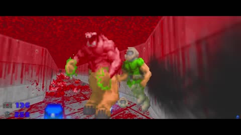 Brutal Doom - Ultimate Doom - E2M6 - Halls of the Damned