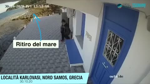 Lo tsunami del 30.10.2020 nel Mar Egeo. Video dell'impatto in località Karlovasi, isola di Samos(GR)