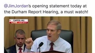 Jim Jordan’s Opening Statement | Durham