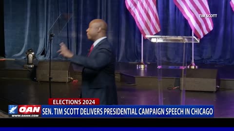Sen. Tim Scott Delivers Presidential Campaign Speech In Chicago
