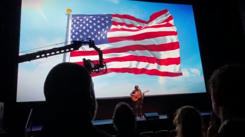 Victory Boyd sings the National Anthem at the Great Awakening Premiere