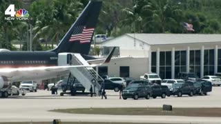 Donald Trump boards plane and is now heading out to New York for his arraignment