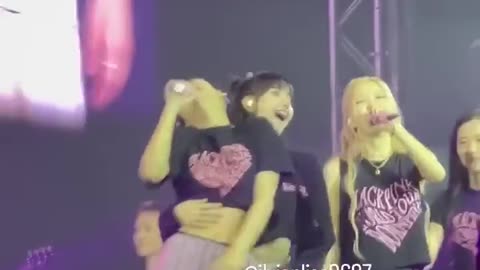 Lisa and Jennie doing Romance on stage