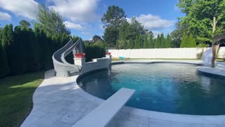 Patio Pool And Fire Pit Paver Design