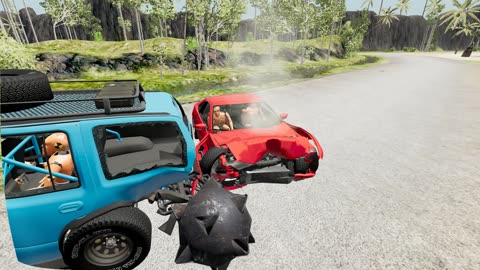 Obstacle on the road #15 - BeamNG Drive | World BeamNG Drive