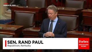 JUST IN： Rand Paul puts forward Amendment to repeal the 9⧸11 Authorization For War