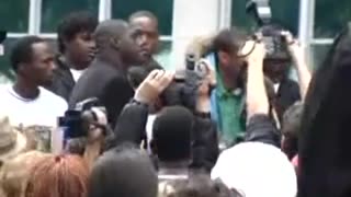 Glen David Andrews at the “Silence is Violence Rally” at City Hall, New Orleans. (2007).