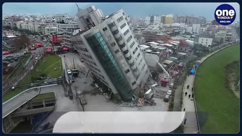 Taiwan: 6.9 magnitude Earthquake hits Taiwan, building collapses | Oneindia news *Breaking
