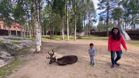 Summer in Santa Claus Village, Rovaniemi, Lapland, Finland