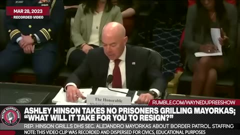 Ashley Hinson Takes No Prisoners Grilling Mayorkas: 'What Will It Take For You To Resign?'