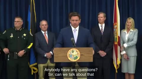 Governor Desantis addressed Terminated Battalion Chief