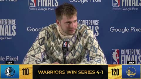 Luka speaking PERFECT Spanish | NBA Playoffs | Postgame Interview Warriors vs Mavericks Game 5 2022