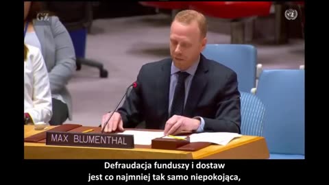 Max Blumenthal Wystapienie Przed Rada Bezpieczenstwa ONZ Na Temat Wojny Na Ukrainie