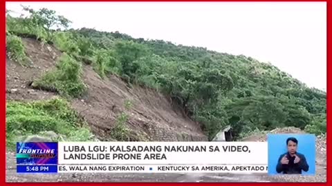 Pamilyang sakay ng SUV, muntik matabunan ng malalaking bato nang tumama ang lindol