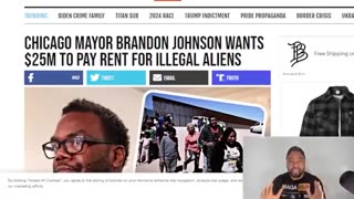 WOKE CHICAGO MAYOR BRANDON JOHNSON WANTS TO GIVE $25 MILLION TO ILLEGAL IMMIGRANTS FOR RENT 🤬
