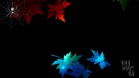 Falling Rainbow Leaves Background 4K Loop