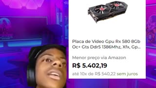 PLACA DE VIDEO RX 580 ALIEXPRESS