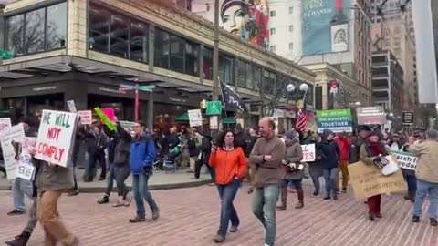 Large anti-lockdown protest in Seattle