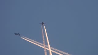 close up of a plane spraying poison