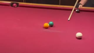 shot of billiards