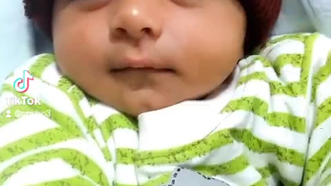 Cute baby smiling