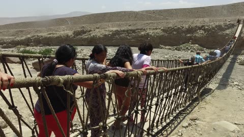 Tough bridge crossing #adventure #women