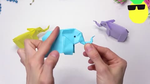 paper elephant #art and craft #stone painting #paper art #youtube #art #craft