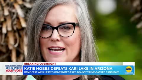 Democrat Katie Hobbs projected to win Arizona governor’s race l GMA