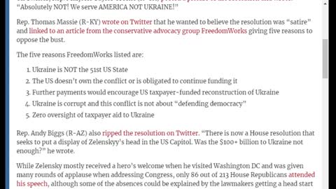 Senator Calls for US to Support Ukraine Until 'Putin Is Out:' COI #372