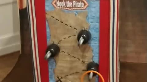 Hook the pirate ring toss game at the spring event venue in Angleton Texas at wedding reception