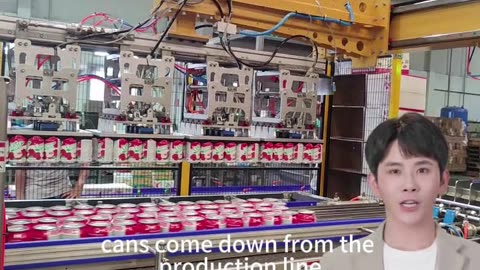 Do u know how single column robot packer for cans works #packaging #foryou #machine #industrial