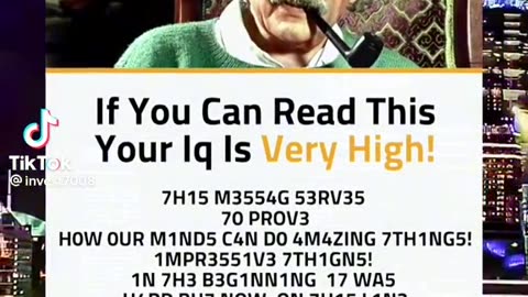 If you read this your iq level is ?