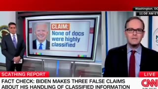 CNN fact checked false 3 times on the the Top Secret Documents Joe Biden had illegally