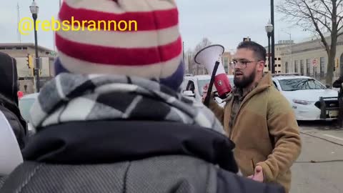 Things Get HEATED When Man Confronts BLM Protestors Outside Kenosha Courthouse