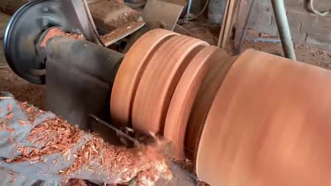 Amazing Woodturning Creative Skills Craft Fastest Easy - Great Art On A Big Wood Lathe