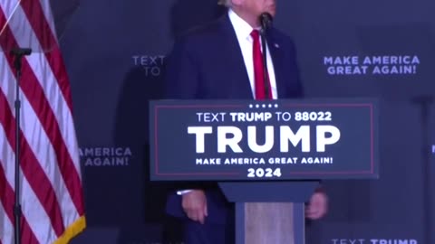 Trump mocks Biden by appearing clueless on stage