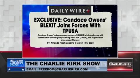 Charlie Kirk and Candace Owens Announce That TPUSA and BLEXIT Are Joining Forecs