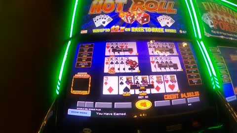 High Limit Super Hot Roll Video Poker GVR Las Vegas