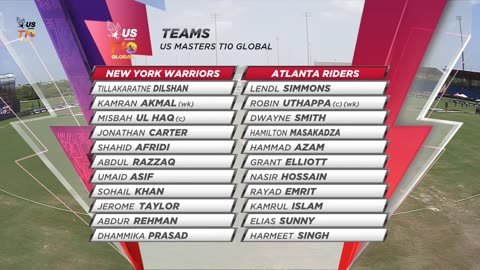 T10 league Worriers vs Atlanta || Afridi team || Misbah Captain.